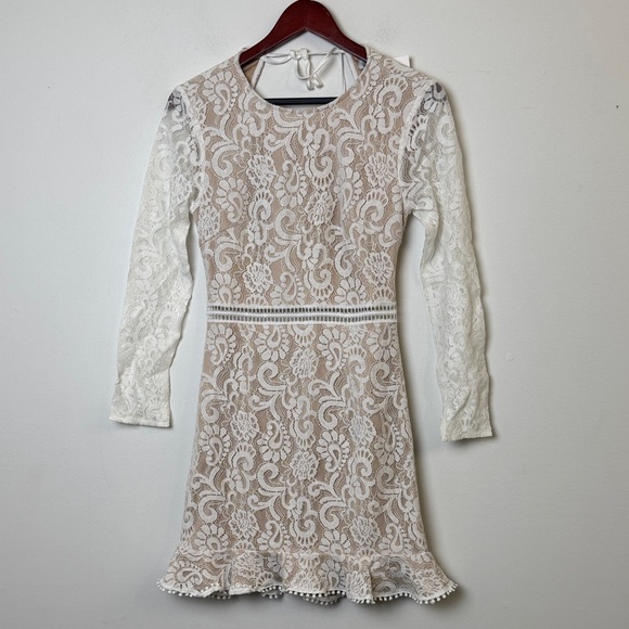 JAUS BENTLEIGH DRESS WHITE/NUDE sz S NWT - Picture 3 of 10